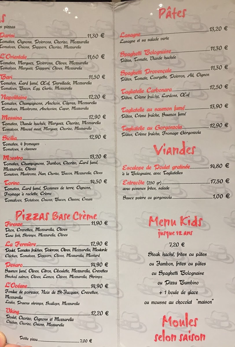 Pizzeria Le Borsalino Menu - Image 6